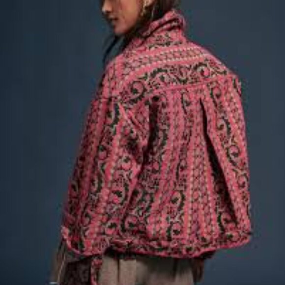 Free People We The Free Opal Swing Jacquard Jacket NWT * - Picture 3 of 7